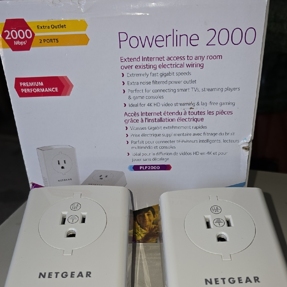 Netgear White Powerline Networking Adapter